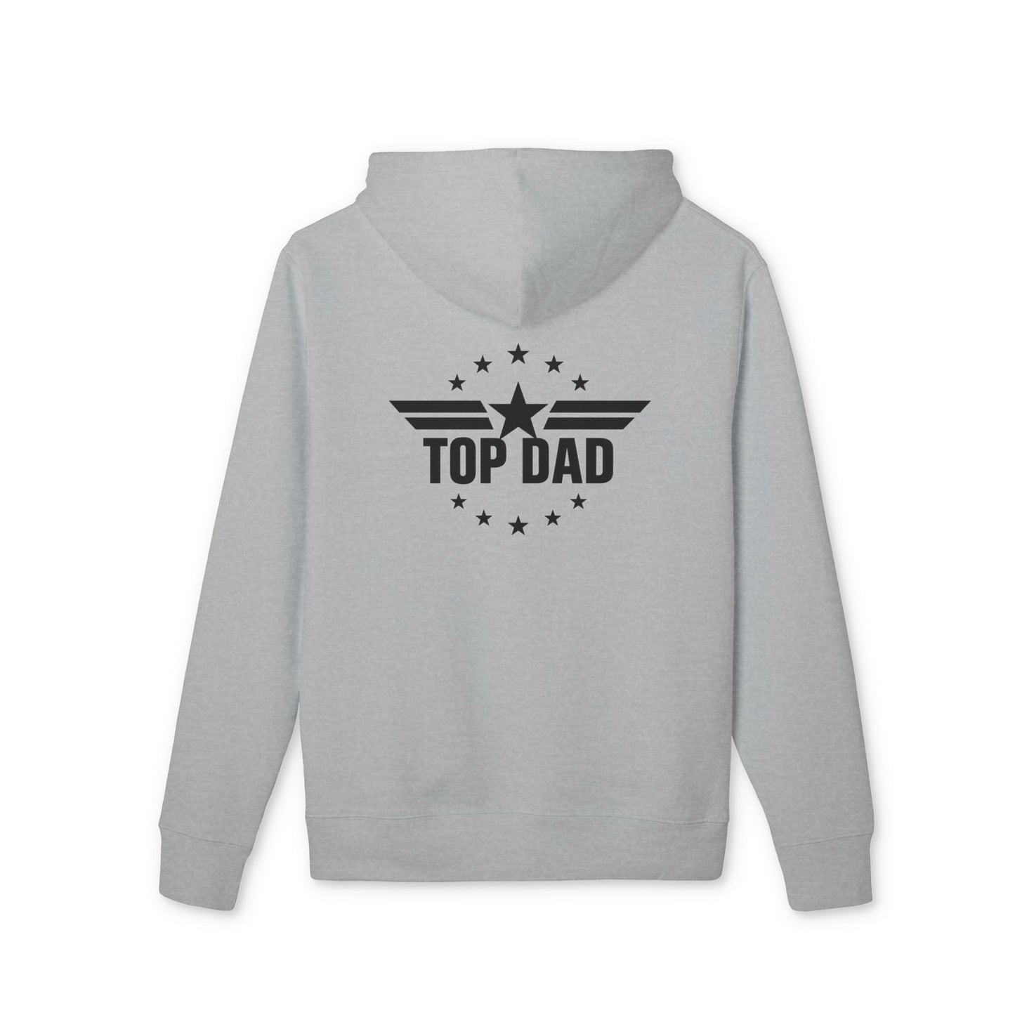 Top Dad Hoodie — Bold Star Emblem Pullover for Father’s Day