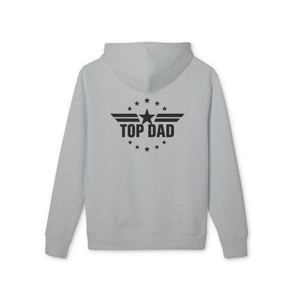 Top Dad Hoodie — Bold Star Emblem Pullover for Father’s Day