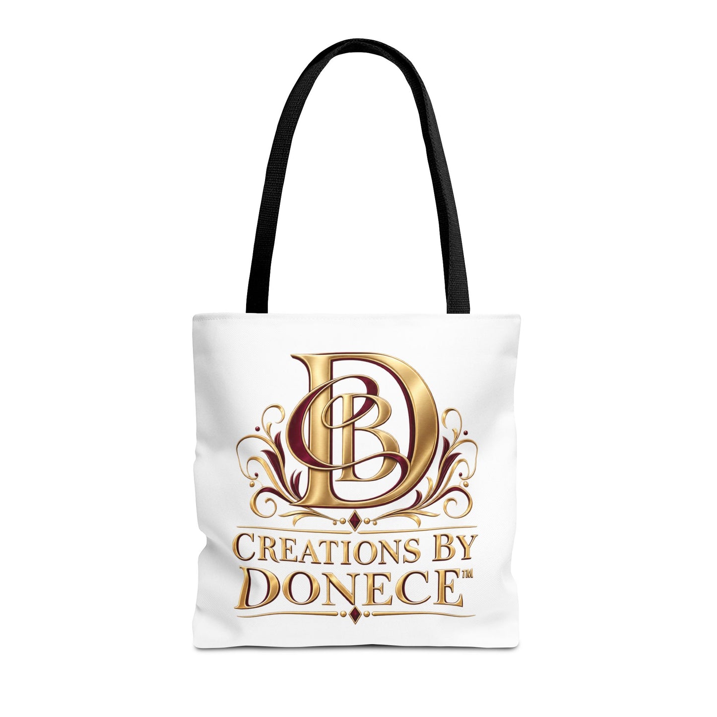 Creations by Donece Gold Logo Tote