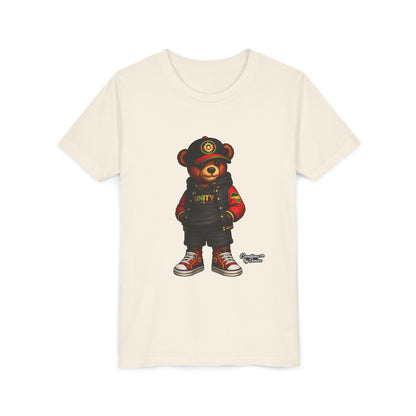 Youth Tee — 'Unity' Streetwear Teddy Bear Graphic Shirt