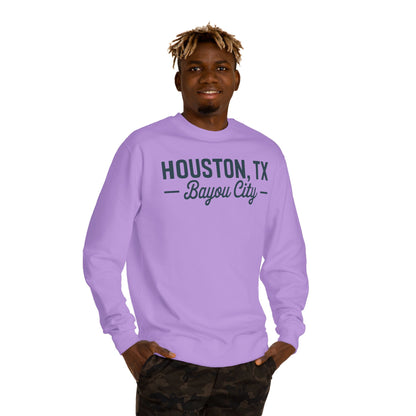 Houston, TX Bayou City Crewneck Sweatshirt