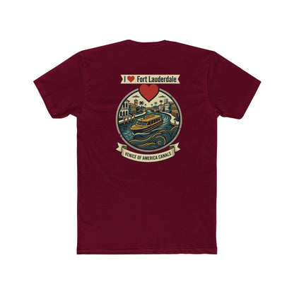 I Heart Fort Lauderdale Canals T‑Shirt — Venice of America Boat Graphic Tee