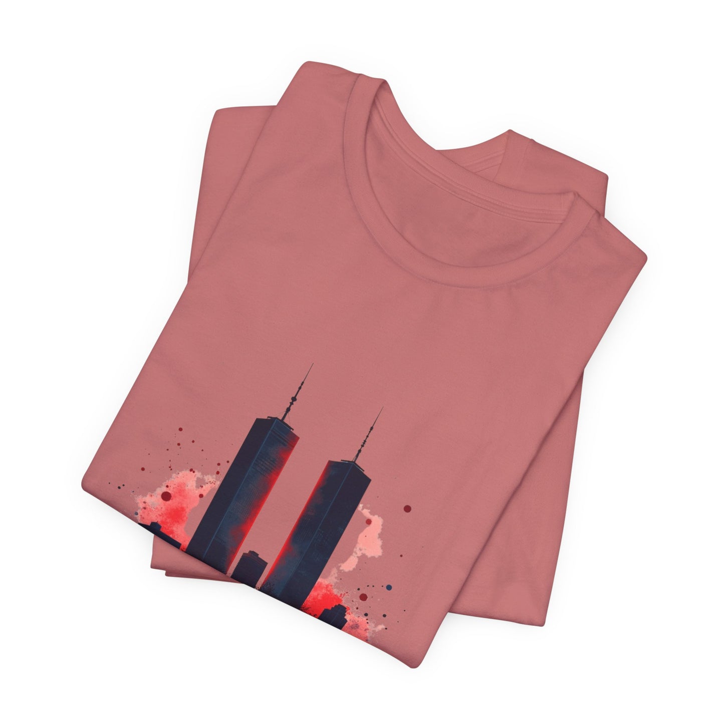 9/11 Never Forget T-Shirt — World Trade Center Memorial Tee