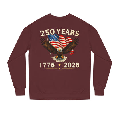 250 Years 1776–2026 Eagle Flag Crewneck Sweatshirt