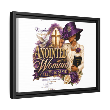 Framed Canvas Print — "Anointed Woman Called to Serve" Christian Wall Art