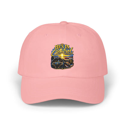 Dad Cap – 'He's In Control' Vintage Car Embroidered Baseball Hat