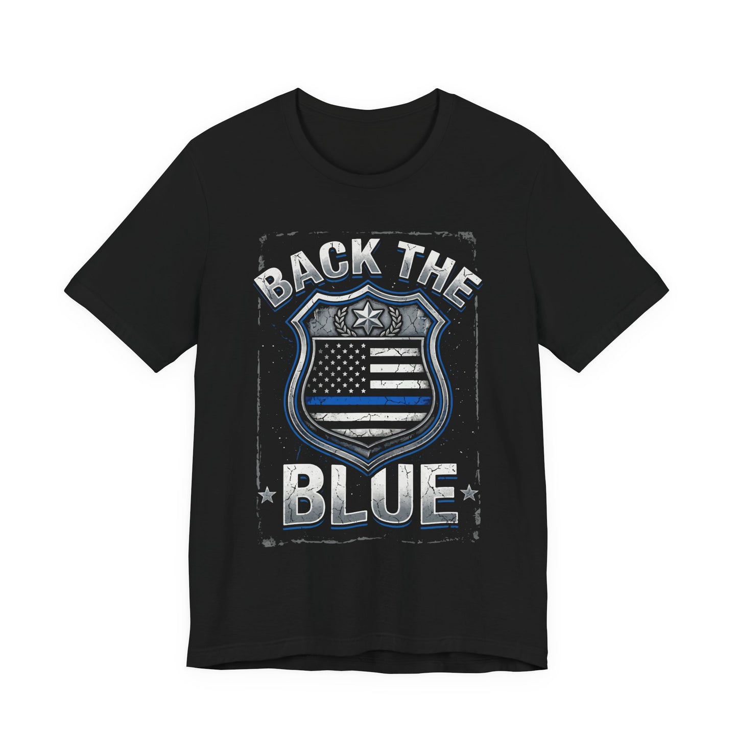 Back The Blue T-Shirt — Police Support Badge Tee