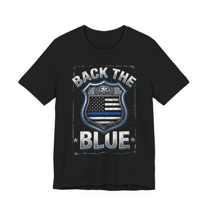 Back The Blue T-Shirt — Police Support Badge Tee