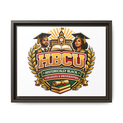 HBCU Crest Framed Canvas — Historically Black Colleges & Universities Wall Art