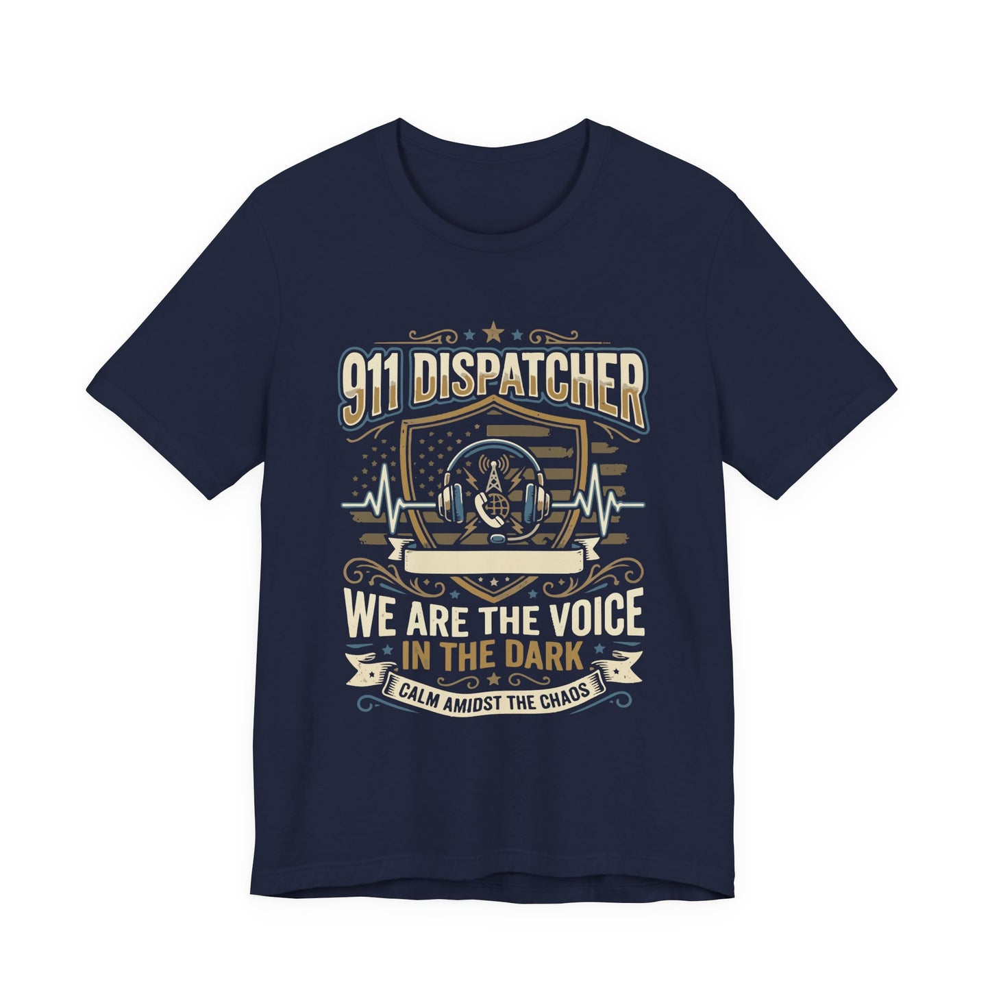 911 Dispatcher T‑Shirt — "We Are the Voice in the Dark" Emergency Responder Tee