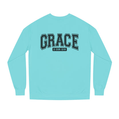 Grace Crewneck Sweatshirt – 'GRACE' 2 Cor 12:9 Christian Pullover