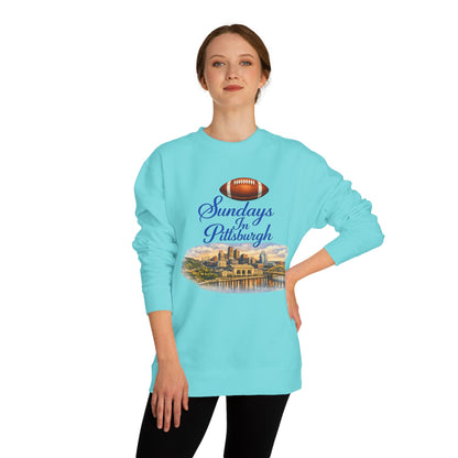 Sundays in Pittsburgh Sweatshirt — City Skyline Football Crewneck