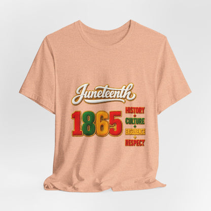 Juneteenth 1865 Tee — History • Culture • Excellence • Respect T-Shirt