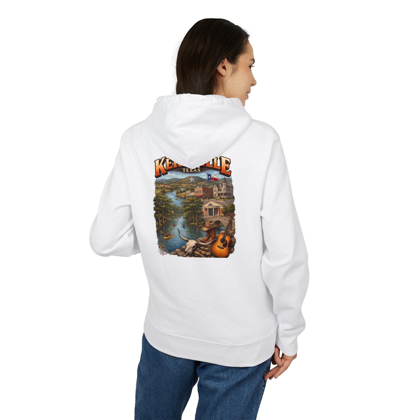Cruiser Hoodie — Kemah, Texas Scenic Vacation Graphic