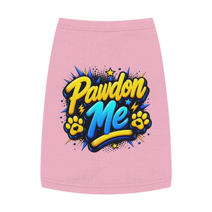 Pawdon Me Pet Tank Top — Cute Funny Paw Print Graphic for Dogs & Cats