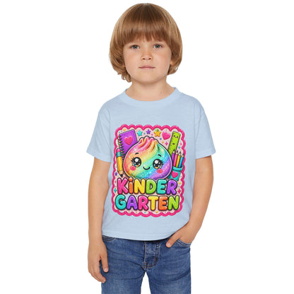 Kindergarten Cute Rainbow Emoji Toddler T-Shirt
