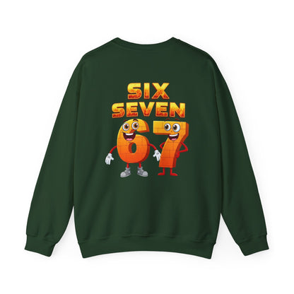 Six Seven 67 Cartoon Graphic Sweatshirt