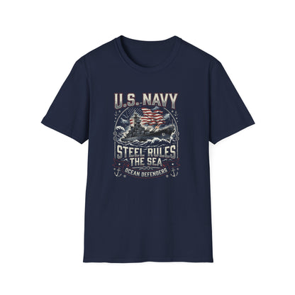 U.S. Navy Steel Rules the Sea T-Shirt