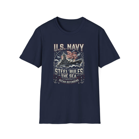 U.S. Navy Steel Rules the Sea T-Shirt