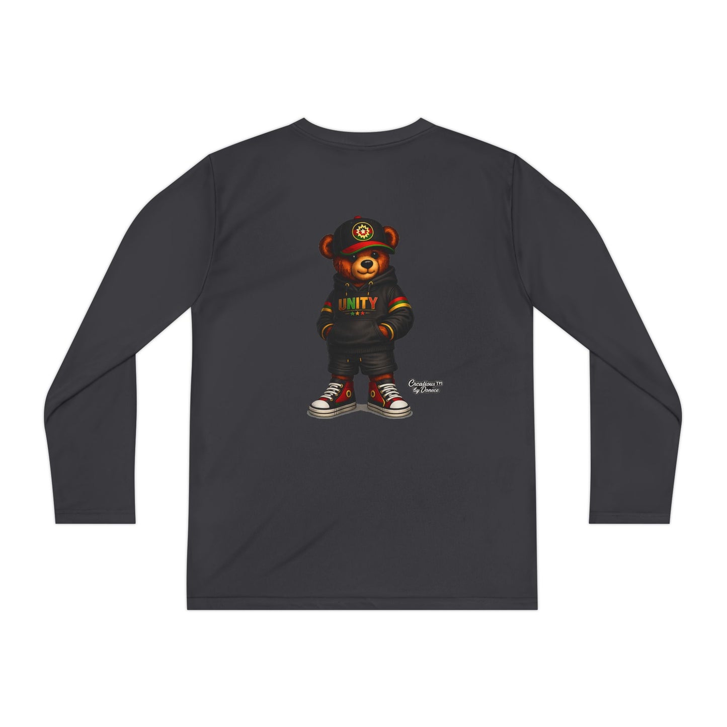 Youth Long Sleeve Tee — 'Unity' Streetwear Bear Graphic