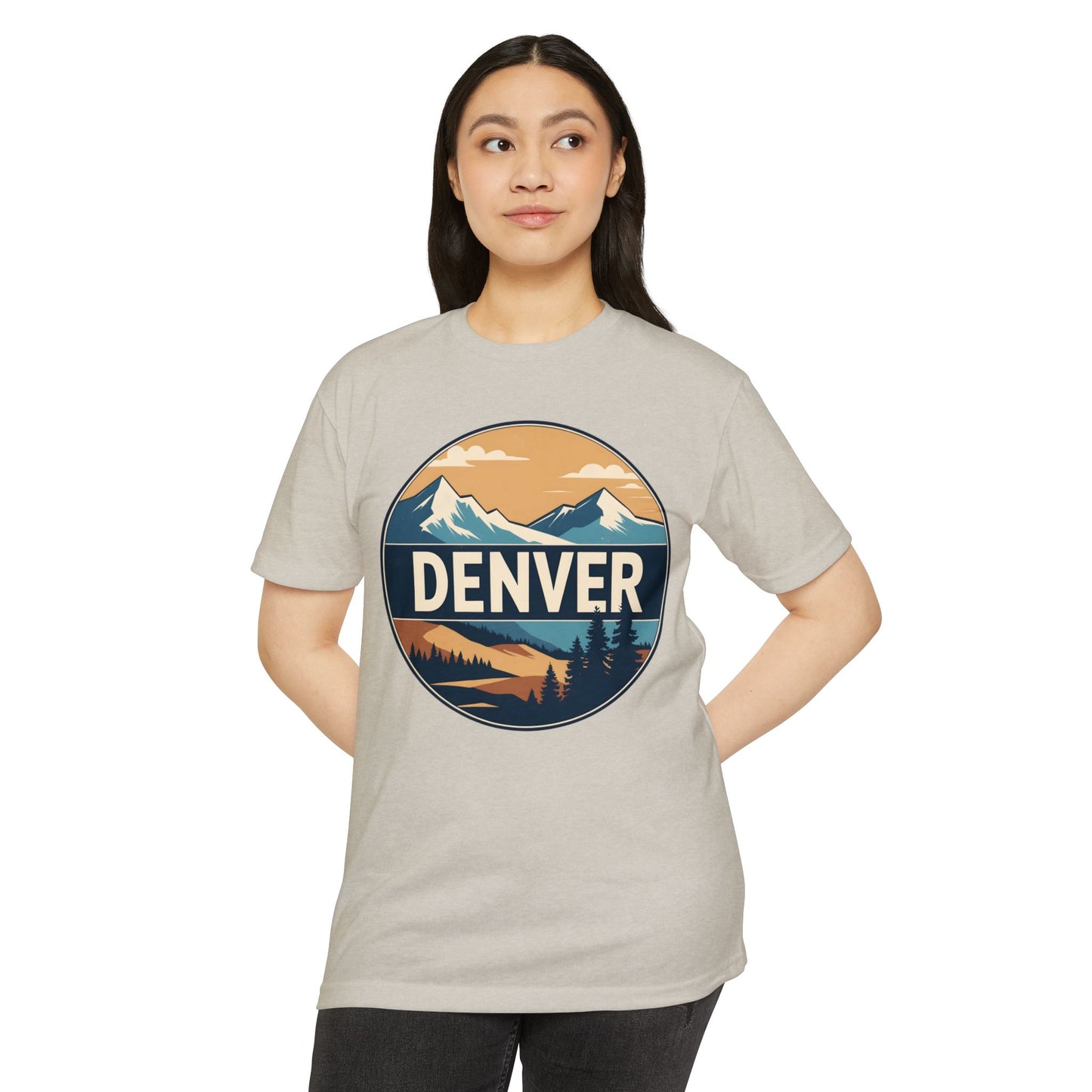 Denver Mountain Graphic T-Shirt — Vintage Outdoors Scenic Tee