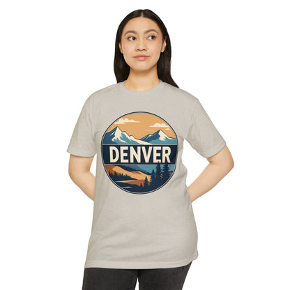 Denver Mountain Graphic T-Shirt — Vintage Outdoors Scenic Tee