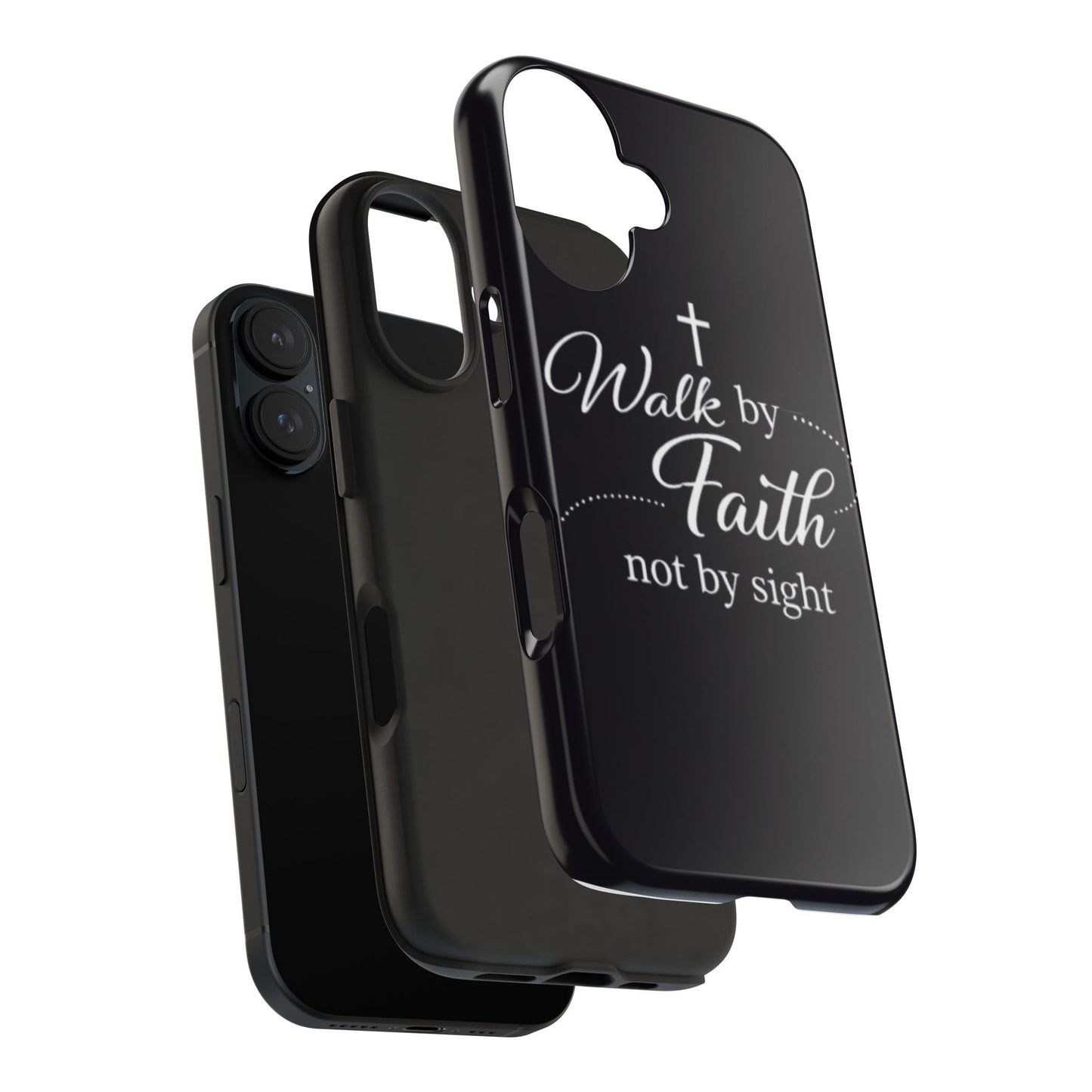 Walk by Faith Tough Phone Case – Christian Inspirational Scripture Design