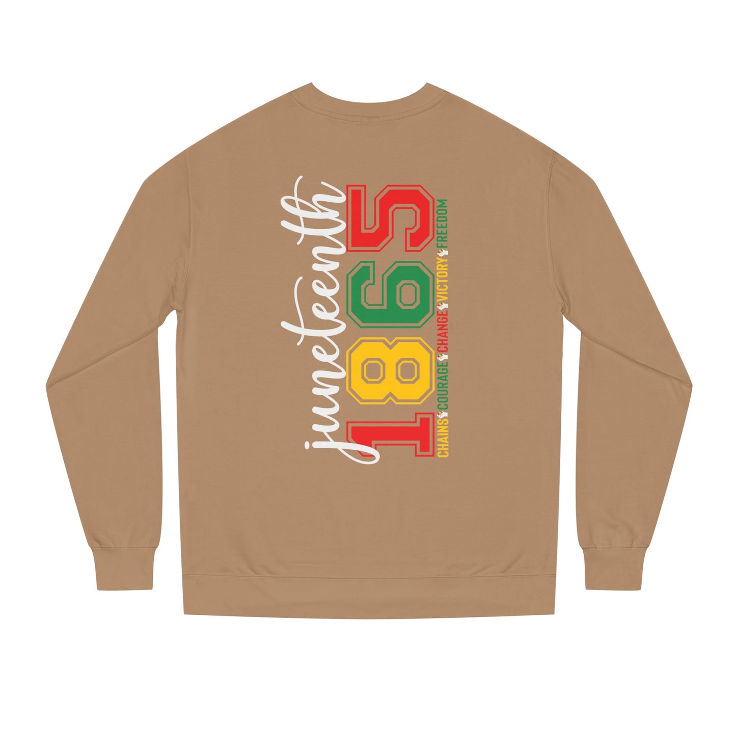 Juneteenth 1865 Crewneck Sweatshirt – Black Liberation Pride Graphic