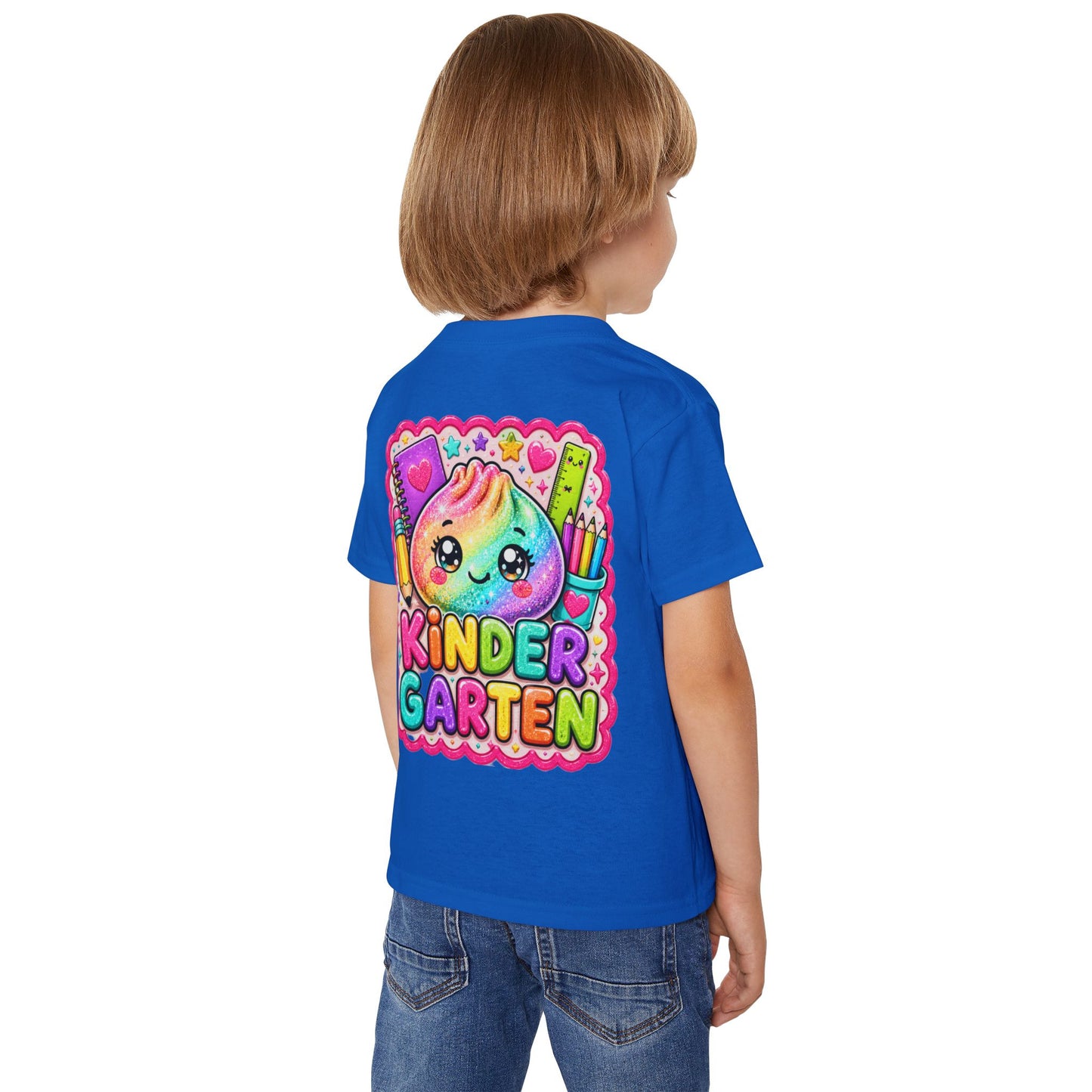 Kindergarten Cute Rainbow Emoji Toddler T-Shirt