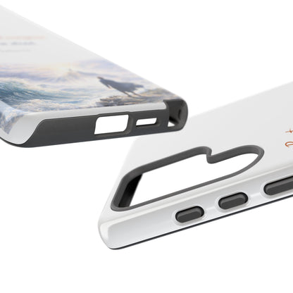 Inspirational 'Be Strong and Courageous' Phone Case — Joshua 1:9 Christian Protective Tough Case