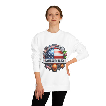 Labor Day Crewneck Sweatshirt – American Flag & Tools Workwear