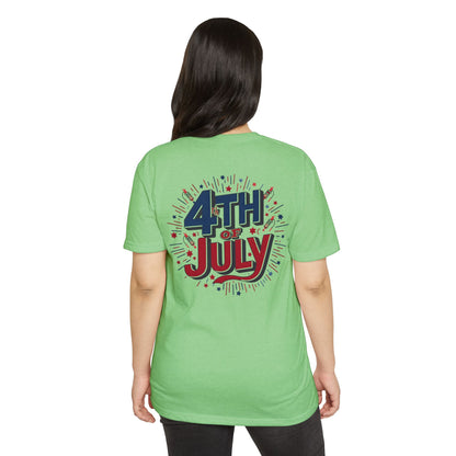 4th of July Graphic T-Shirt — Patriotic Fireworks Tee