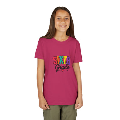 Sixth Grade Youth Tee – Colorful Back to School Shirt
