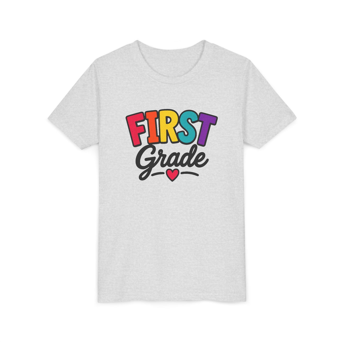 First Grade Youth T‑Shirt — Colorful Back-to-School Tee