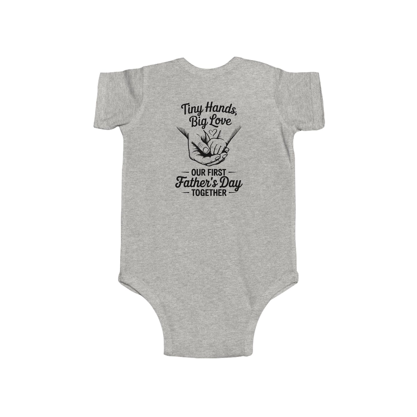Infant Bodysuit - "Tiny Hands, Big Love" First Father’s Day Baby Onesie