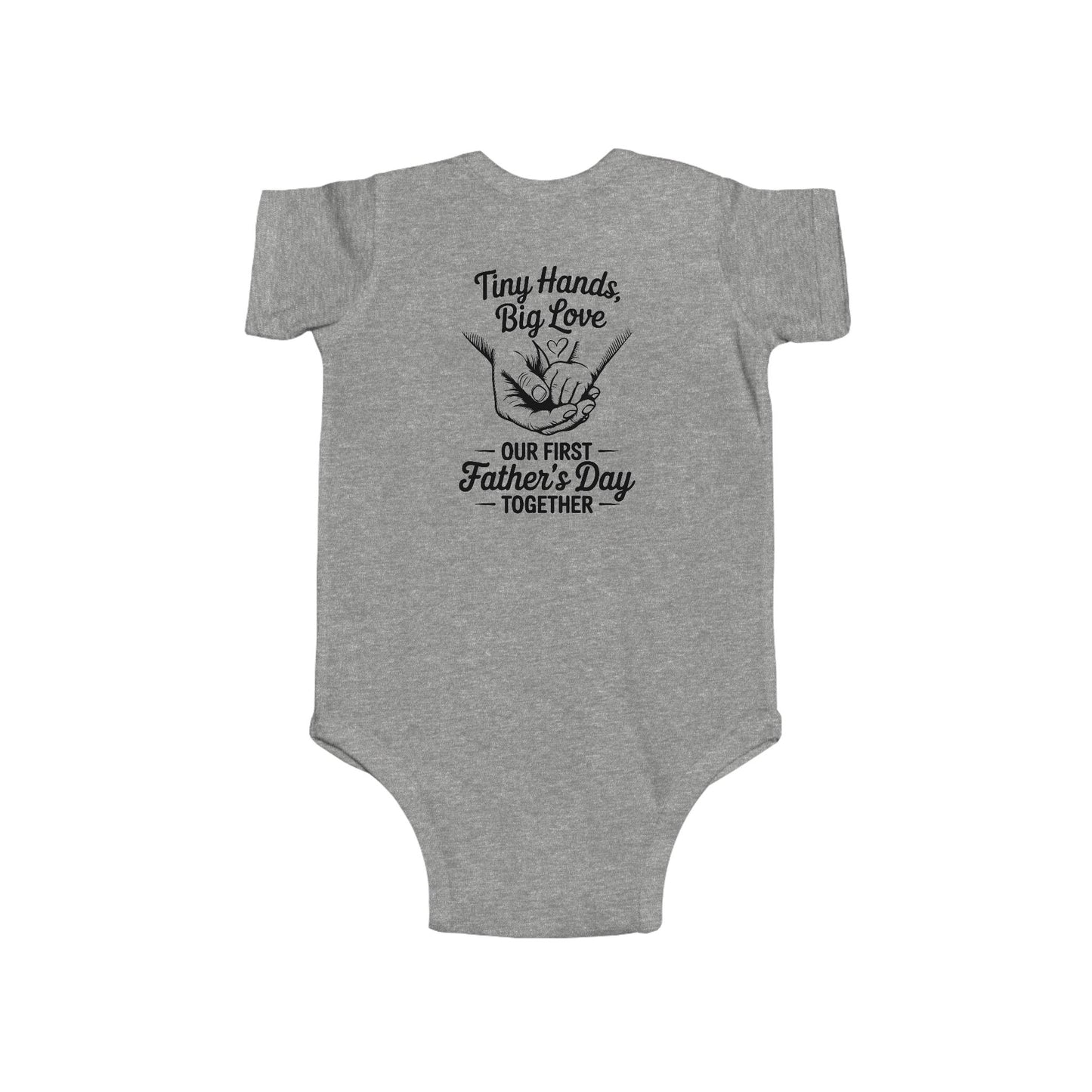 Infant Bodysuit - "Tiny Hands, Big Love" First Father’s Day Baby Onesie