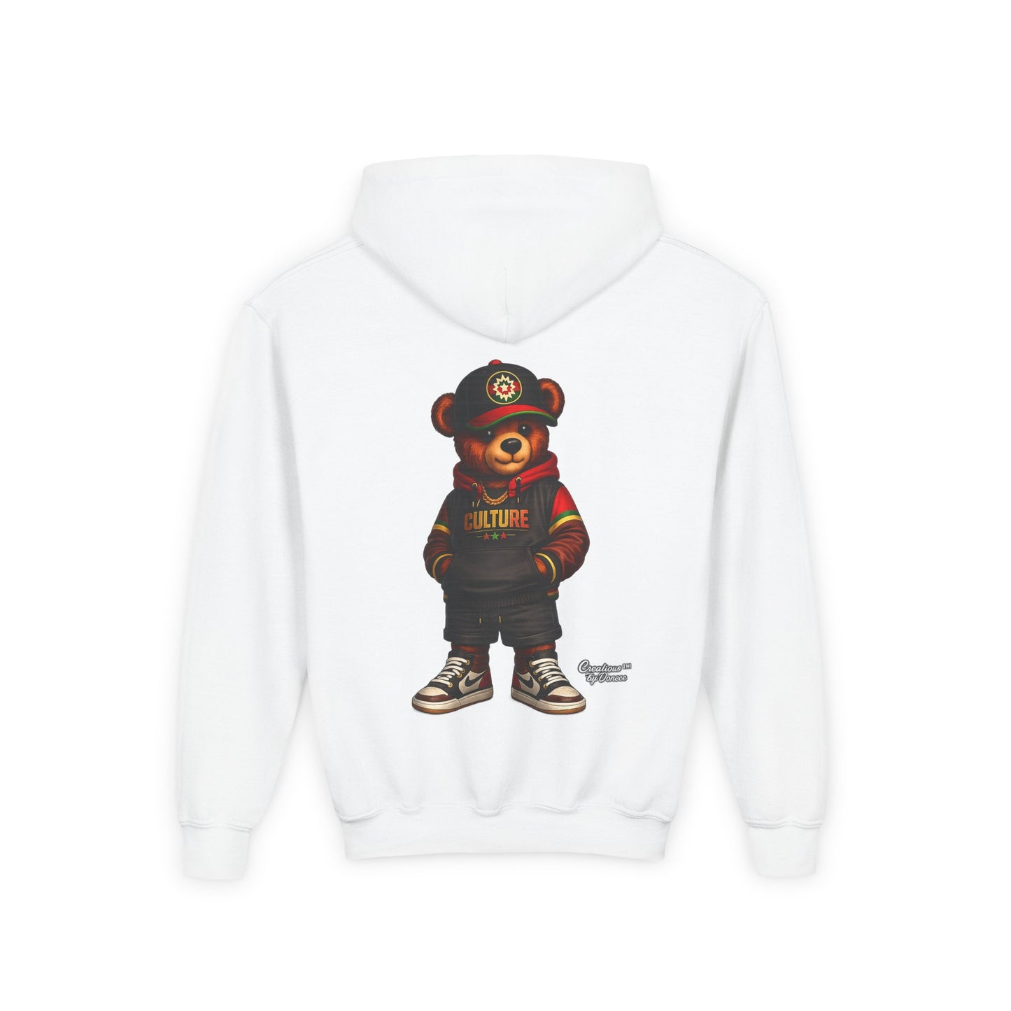 Kids Bear Hoodie — Streetwear Teddy Graphic Sweatshirt
