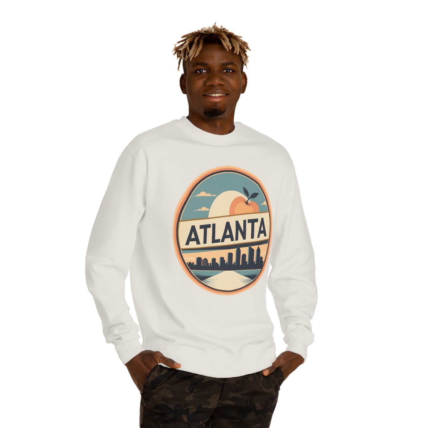 Atlanta Skyline Sweatshirt — Retro Peach City Crewneck