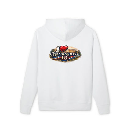 Washington DC Hoodie - "I  Washington DC" Tourist Sweatshirt, Capital Landmark Travel Souvenir