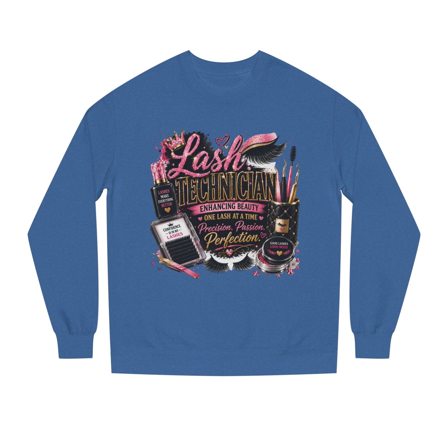 Lash Technician Crewneck Sweatshirt — Professional Eyelash Artist Apparel