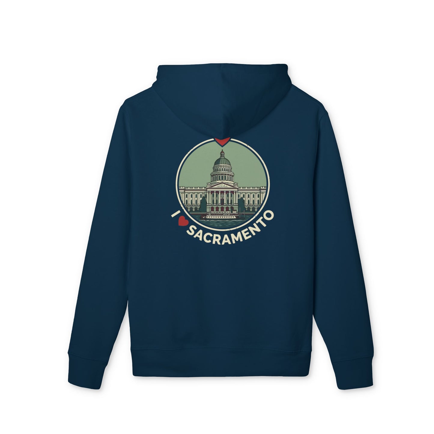 Sacramento Capitol Retro Hoodie — I  Sacramento Travel Sweatshirt