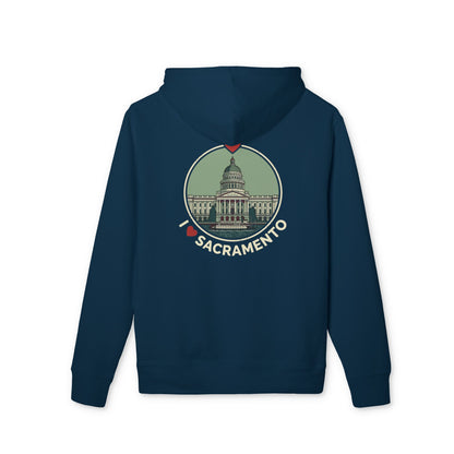 Sacramento Capitol Retro Hoodie — I  Sacramento Travel Sweatshirt