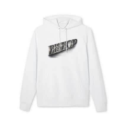 Bishop Chrome Logo Hoodie — Vintage Metallic Script Streetwear