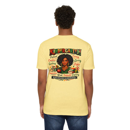 Kindergarten Teacher T-Shirt – Black Excellence in Kindergarten Design