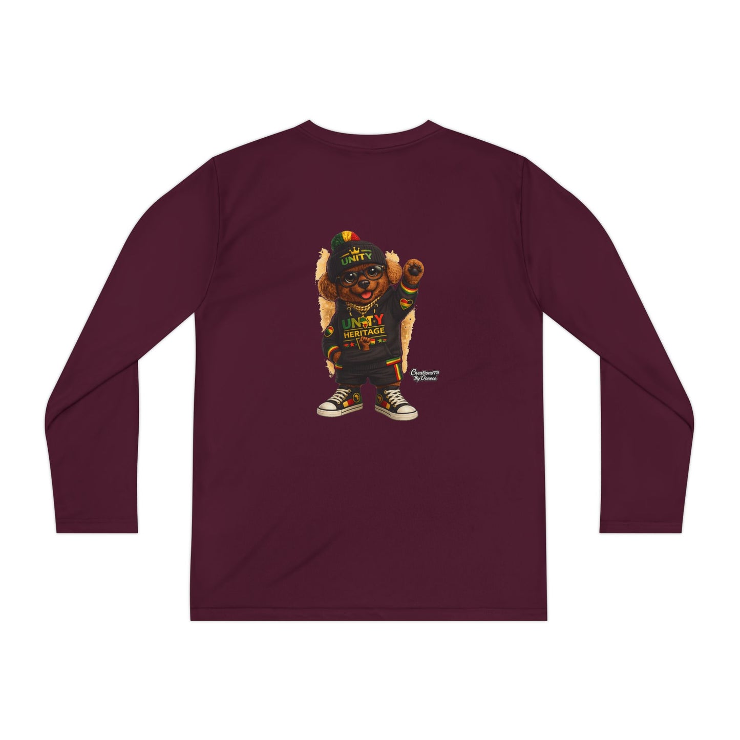 T-Shirt — Kids Rasta Teddy Graphic Long Sleeve