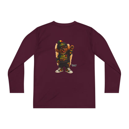T-Shirt — Kids Rasta Teddy Graphic Long Sleeve