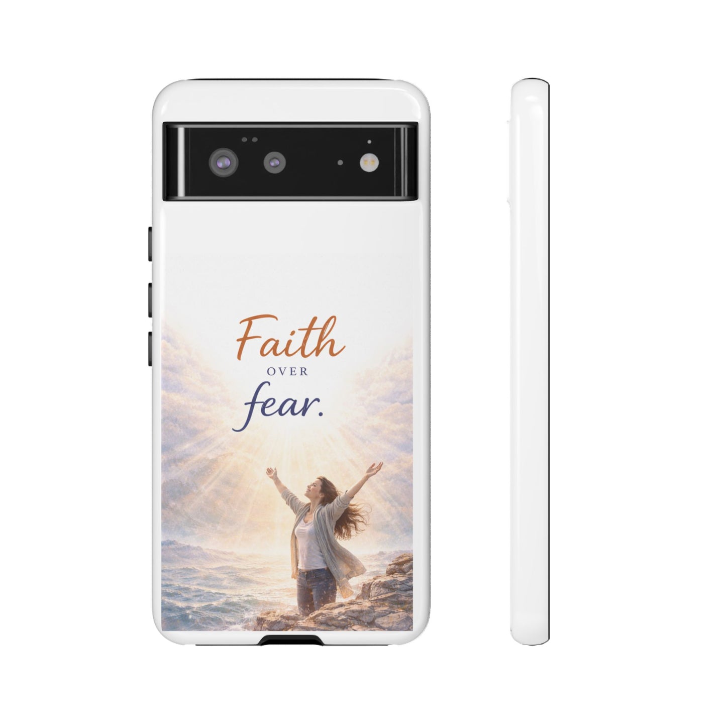 Faith Over Fear Phone Case — Inspirational Christian iPhone Cover