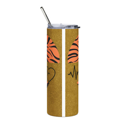 Nurse Heart Tiger-Stripe 20oz Stainless Tumbler