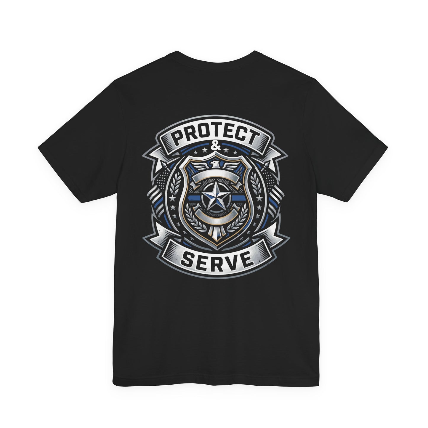 Protect & Serve T-Shirt — Police Badge Emblem Tee