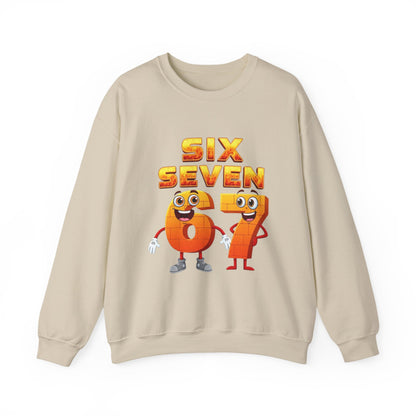 Six Seven 67 Cartoon Graphic Sweatshirt